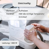 Multifunkciós Babyono 3az1-ben Cumisüveg Melegítő, Sterilizáló és Szárító - 1.2L 7