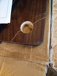 Bibliotecă compactă cu 3 rafturi Furinno Turn-N-Tube, Nuc Columbia/Negru — 2 piese deteriorate, ruptură minoră (stare: vezi a 2-a imagine) 3