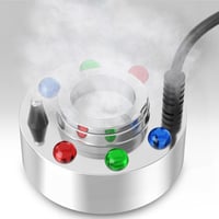 FITNATE Nagy Teljesítményű Ködgép 50W - 1500ml/h Párásító 6 LED Világítással Kerti Tóhoz, Sziklakerthez, Halloween Dekorációhoz, 2,5m Kábell 1