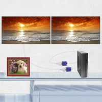 YIONESHOP VGA Y Elosztó Kábel - 1 Apa 2 Anya Csatlakozó, 15cm, Kék - Monitor Duplikáló Adapter Laptophoz, Plug & Play, Zavarszűrős 6