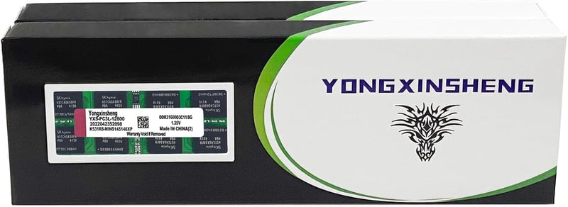 Yongxinsheng DDR3 16GB (2x8GB) Laptop RAM 1600MHz SODIMM Memória Kék