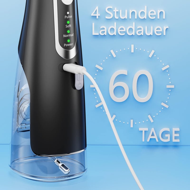 Oral-B Erőteljes Vezeték Nélküli Szájzuhany, 4 Üzemmód, IPX7 Vízálló, Fekete