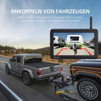 eRapta 5" LCD Vezeték Nélküli Tolatókamera Szett 1080P Monitorral - 9600 mAh Akkumulátor, 2 Perces Telepítés, IP69K Vízálló, Autóhoz, Tehera 3
