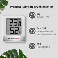 ThermoPro TP49-6 Digitális Hőmérő és Páratartalom Mérő 6 db 5