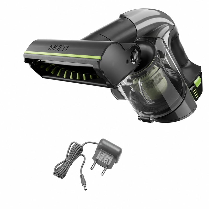 Aspirator de mână Gtech Multi MK2, 22V, cu acumulator, fără fir, gri — netestat (încărcătorul nu respectă standardele UE) (stare: vezi poza 2)