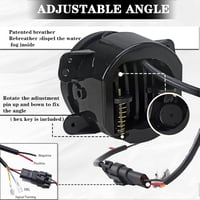 Skuntuguang 30W LED ködlámpa Jeep Wranglerhez, 10,2 cm-es, fekete, halo gyűrűs 3