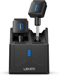 LEKATO 5.8GHz Vezeték Nélküli Gitár Rendszer Töltődobozzal - 4 Csatornás Adó-Vevő Szett Gitárhoz, Basszushoz és Elektromos Hangszerekhez 9
