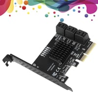 ASHATA PCIe 6 portos SATA 3.0 bővítőkártya SSD és HDD-hez 5