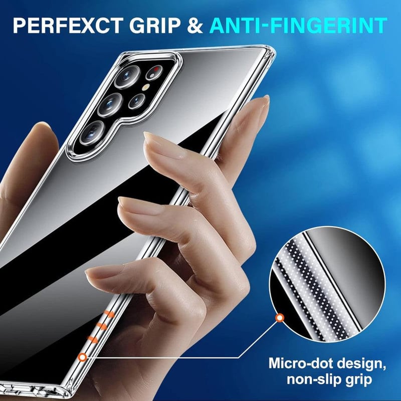 Samsung Galaxy S22 Ultra átlátszó szilikon védőtok