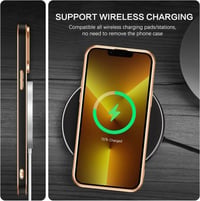 Apple iPhone 13 Pro MagSafe Mágneses Tok Fekete-Rosegold 4