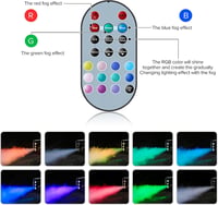 UKing 1200W RGB Ködgép Távirányítóval 6 Színes LED Fénnyel 1L Tartállyal Esküvő Buli Színház Klub Rendezvény 7