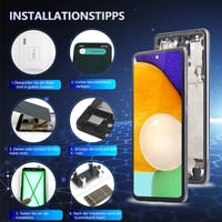 RongZy Samsung Galaxy A52 5G A526B LCD Kijelző Csere Érintőképernyő Fekete Kerettel - Digitalizáló Panel Szerszámokkal 4