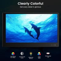 Hordozható SMISEACOW 11,6" Full HD IPS monitor laptophoz, konzolokhoz, védőtokkal 2