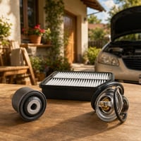 Pachet mentenanță auto: piesă recondiționată + filtru aer + termostat 1