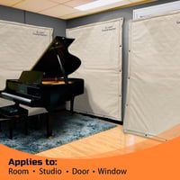 LTCANOPY Hangszigetelő Takaró 135x200 cm - Vízálló, Tűzálló Oxford Szövet, Zajcsökkentő Függöny Stúdiókhoz, Otthoni Felvételekhez, Zeneszobá 3
