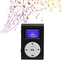 KIMISS Hordozható MP3 Lejátszó Alumínium Házzal - Fekete Sport Zenelejátszó LCD Kijelzővel, Bluetooth Kapcsolattal, 32GB Memóriakártya Támog 2