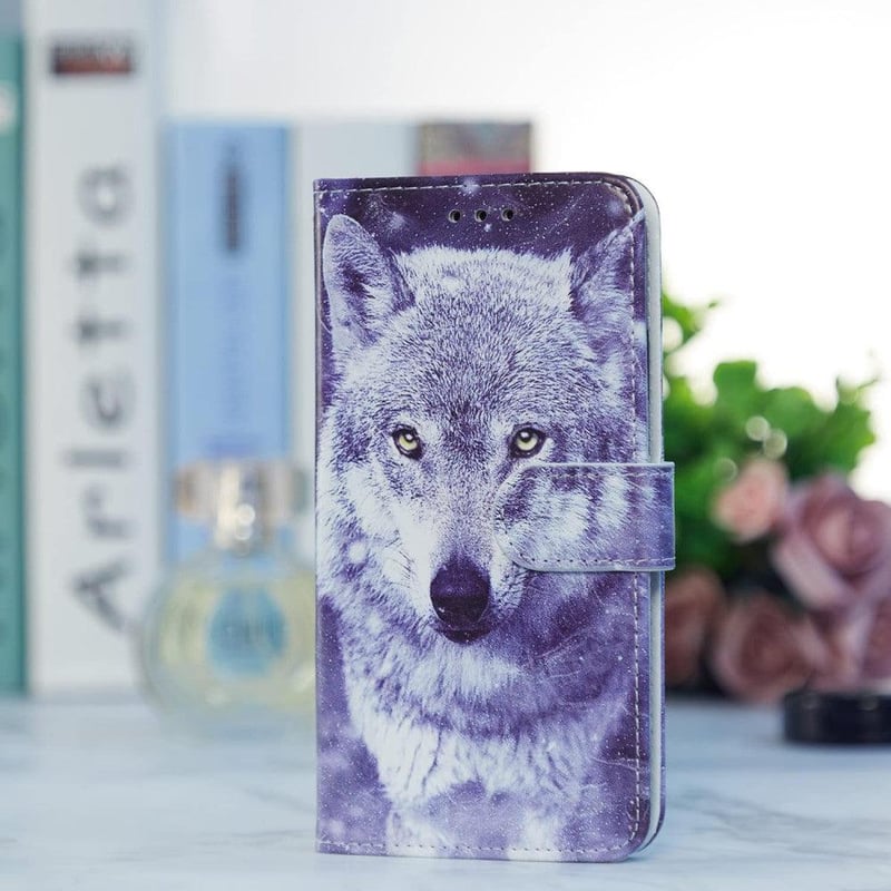 Xiaomi Poco X4 Pro 5G Mintás Bőr Flip Tok Kártyatartóval