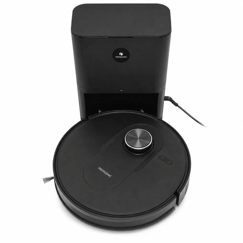 Proscenic Q8 Max+ Robot Porszívó és Felmosó, 8000 Pa, 200 perces Üzemidő, Automata Ürítőállomás, LiDAR Navigáció, Akadályérzékelés, App - Használt
