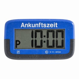 Elektronické parkovacie hodiny Needit Park Micro – automatické digitálne – sú zaprášené a majú drobné škrabance (stav: pozri 2. obrázok)