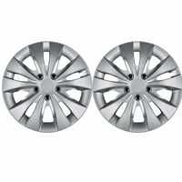 Set 2 capace roți Cartrend 70279 Storm 16 inch argintii cu piulițe cromate pentru jante de oțel 2