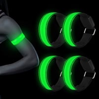 Molbory 4 db-os zöld LED-es fénykarperec futáshoz, sportoláshoz, kutyasétáltatáshoz 1