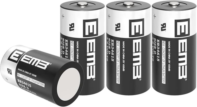 EEMB D típusú 3,6V nagy kapacitású lítium elem CNC gépekhez, 4 db