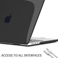 MacBook Pro 16" 2023/2021 ultravékony védőtok + billentyűzetvédő, kristályfekete - TECOOL 4