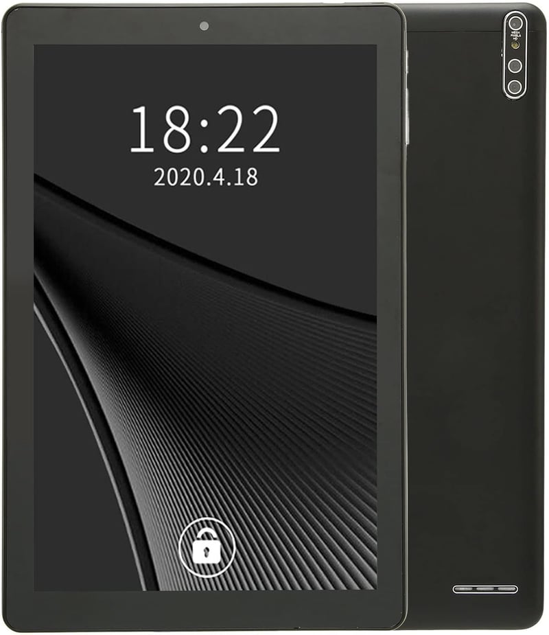 Zunate 10" 3G Android 11 tablet, 3GB RAM, 64GB, 5G WiFi, 6000mAh, fekete