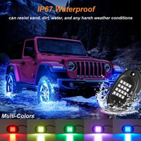 Kairiyard 64 LED-es RGB rock fény szett - Vízálló, app-vezérelt, terepjárókhoz 4