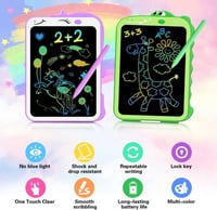 Unikornis és Dinó Mintás 8,5" LCD Rajztábla Gyerekeknek - 2 db-os Szett 2
