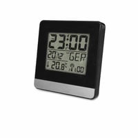 Technoline WT 260 DCF77 radio digitalna budilica crna, LCD zaslon, unutarnji termometar — zaslon je ogreban (stanje: vidi drugu sliku) 1