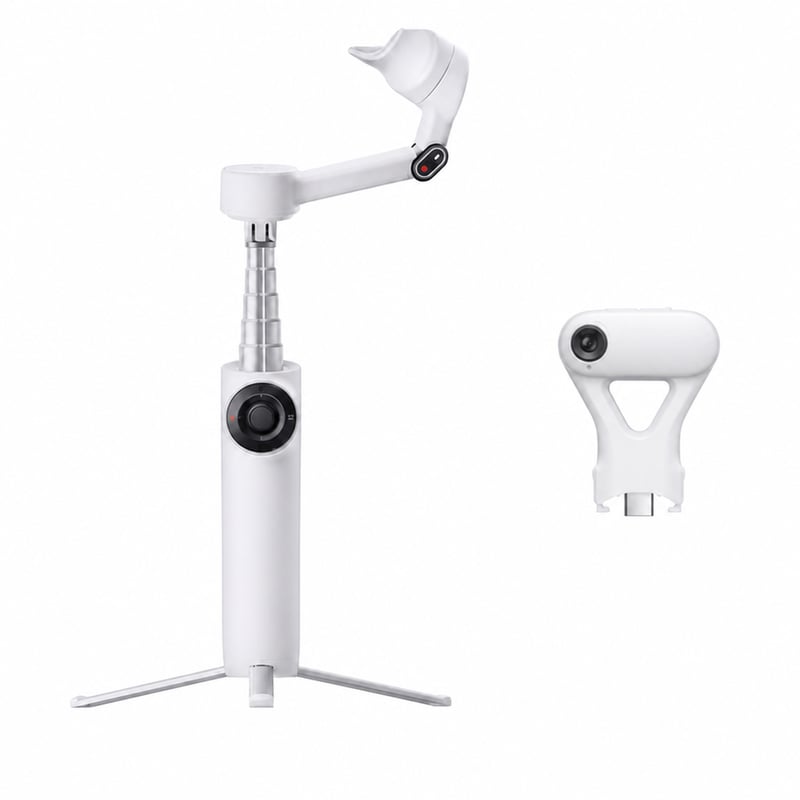 Insta360 Flow 2 Plus AI Tracker Bundle skladací — Držiak na telefón a USB nabíjací kábel nie sú súčasťou balenia (stav: pozri 2. obrázok)