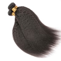 Huarisi Brazil Yaki Egyenes Emberi Haj 3 Csomag 22-26" Hosszú Hajhosszabbítás Fekete Nőknek 6