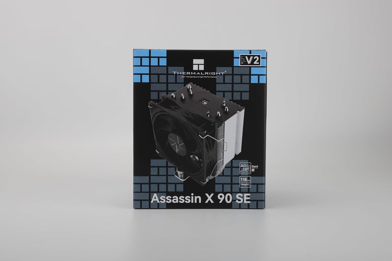 Thermalright ASSASSIN X 90 SE V2 CPU hűtő, 4 hőcső, AMD és Intel kompatibilis