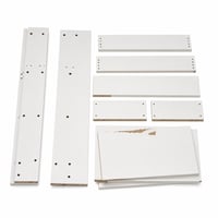 vidaXL Fehér Áthidaló Tárolószekrény 120x19x103,5 cm – Használt, hibás, részben működik: törött hátlapelem, használati nyomok 1