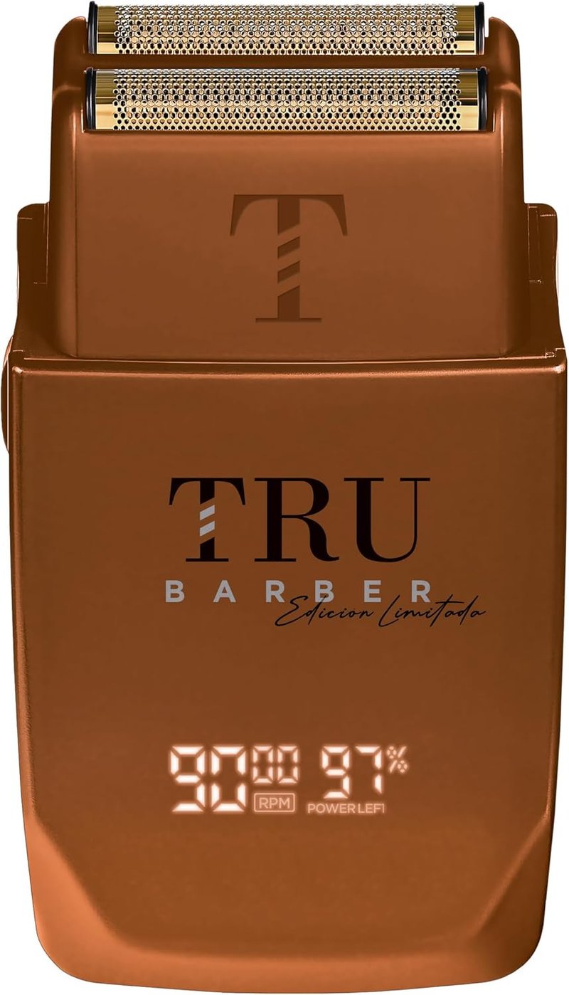 TRU BARBER 9000 RPM-es professzionális vezeték nélküli hajnyíró és borotva LED kijelzővel