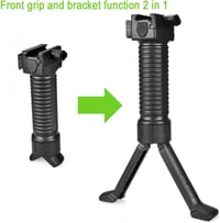 OTraki állítható magasságú bipod markolat, QD Picatinny sínre, airsoft puskához 2