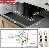 Bosch 60 cm-es üvegkerámia főzőlap, 4 zónás, érintőszenzoros, 6600W, gyerekzárral 3
