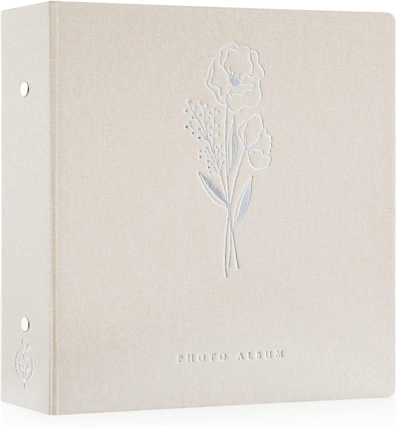 Lanpn Beige Vászon Fotóalbum 600 db 10x15 cm-es Képhez, Álló és Fekvő Formátumhoz