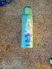 Bidon din aluminiu SIGG WMB One Disney Lilo și Stitch, 0,75 l, turcoaz - fără BPA, potrivit și pentru băuturi carbogazoase — utilizat (stare: vezi a 2-a imagine) 3