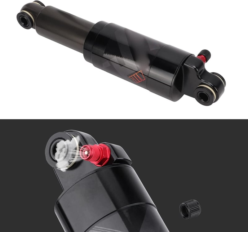 BuyWeek 190 mm Kerékpár Hátsó Lengéscsillapító - Alumínium Rugóstag MTB Kerékpárokhoz és Rollerekhez - Rezgéscsökkentő Tömítéssel