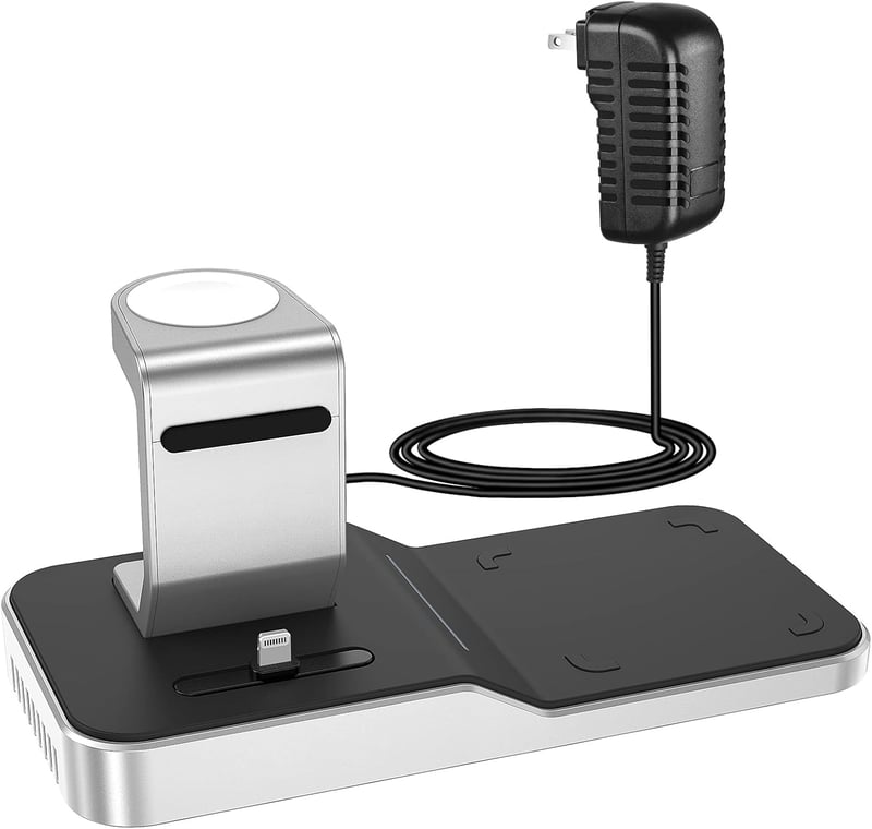 Apple iWatch vezeték nélküli töltő MFi adapter - Kompatibilis iPhone, AirPods és iWatch modellek széles körével
