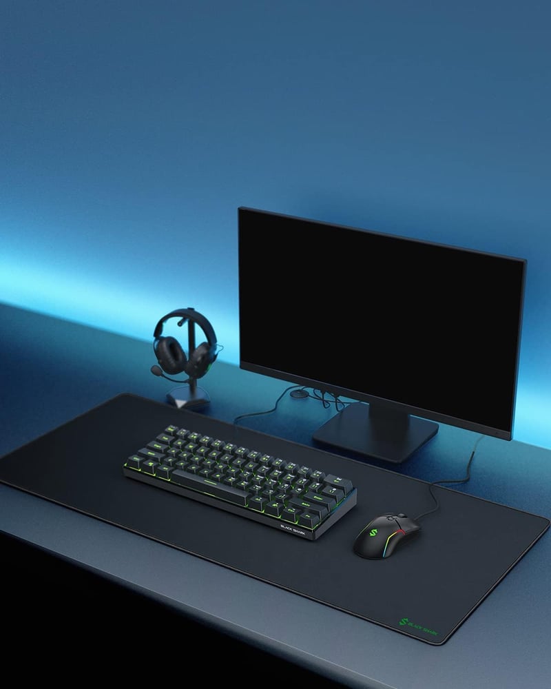 Black Shark XL Vízálló Gamer Egérpad Csúszásmentes Gumitalppal