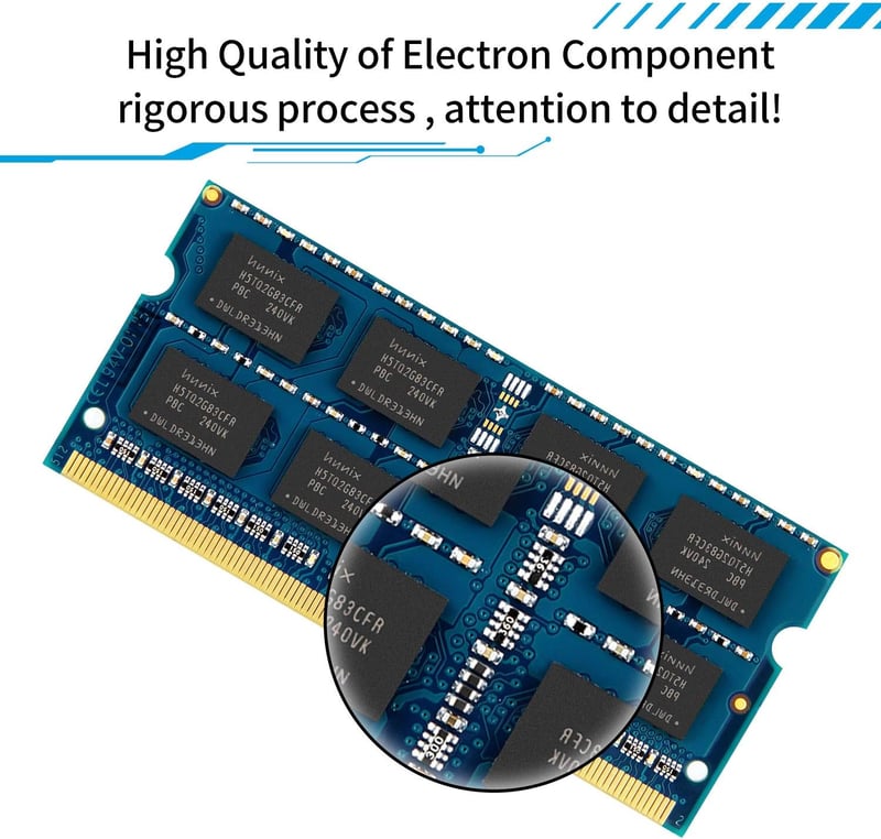 Kuesuny 8GB (2x4GB) DDR3/DDR3L 1600MHz Sodimm RAM - Laptop Memória Bővítés, 204 Pin, CL11, 1.35V/1.5V, Notebook Kompatibilis