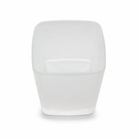 Emco Loft pohár na tekuté mydlo z matného saténového krištáľového skla, 155 ml, 7,4x7,4x9,7 cm, chróm 1