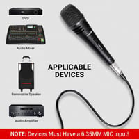 TONOR dinamikus mikrofon XLR kábellel, karaoke géphez, DVD-hez kompatibilis 2