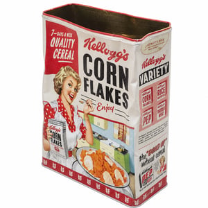 Retro úložný box Nostalgic-Art XL, 4 litre, Kellogg's – Quality Cereal — chýbajúce viečko, vonkajšie poškodenie (stav: pozri 2. obrázok)