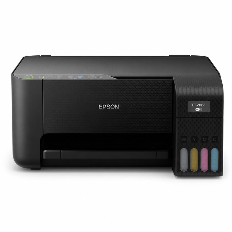 Imprimantă multifuncțională Epson EcoTank ET-2862 A4 cu Wi-Fi și rezervor de cerneală - imprimă, copiază — set de cerneluri inclus (stare: vezi a 2-a imagine)