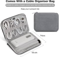 Lekesky női hátizsák 15,6"-os laptoptartóval, kábelrendezővel - Szürke 3