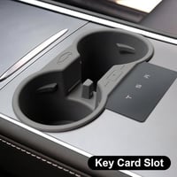 Tesla Model 3 és Y konzol pohártartó betét - szürke, 2021-2023 modellek 5